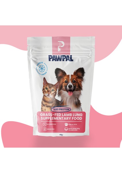 Kedi ve Köpekler Için Super Premium Takviye Gıda %100 Doğal Kuzu Ciğeri