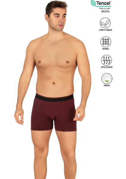 11256 Erkek Modal Pamuklu Boxer Şort