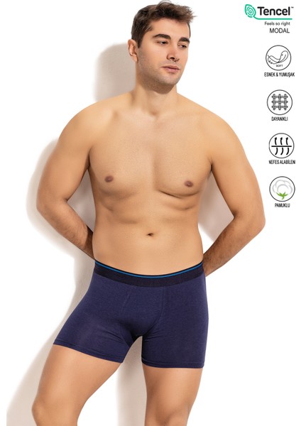 11256 Erkek Modal Pamuklu Boxer Şort