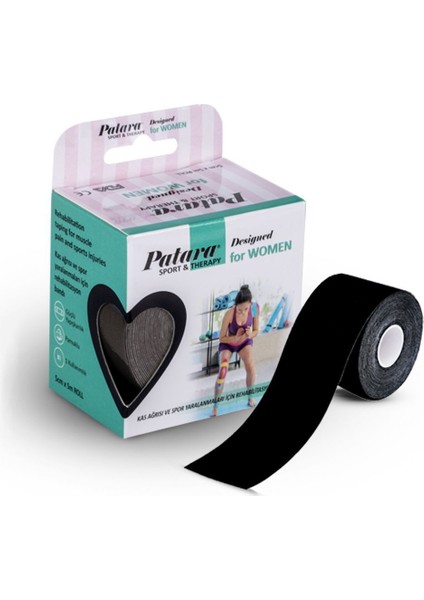 Well Siyah Spor ve Terapi Bandı, Sport Tape Tape, Sporcu Kas Bandı