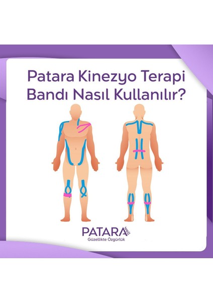 Well Siyah Spor ve Terapi Bandı, Sport Tape Tape, Sporcu Kas Bandı