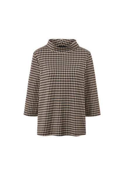 3/4 Kollu Sweatshirt, Kazayağı Deseni