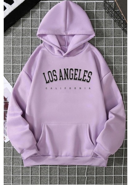 Unisex Los Angles Baskılı Sweatshirt