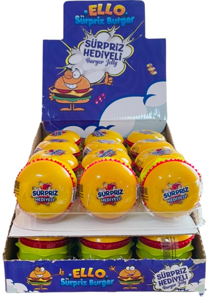 Ello Sürpriz Hediyeli Burger Jelly 24'lü Paket