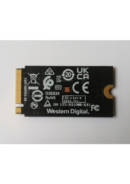 Pc SN740 SDDQMQD-256 GB 200 MB/s 3500 MB/s SSD