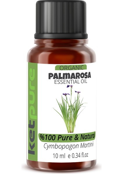 Organik Içerikli Palmarosa Uçucu Yağı 10 ml Palmarosa Essential Oil