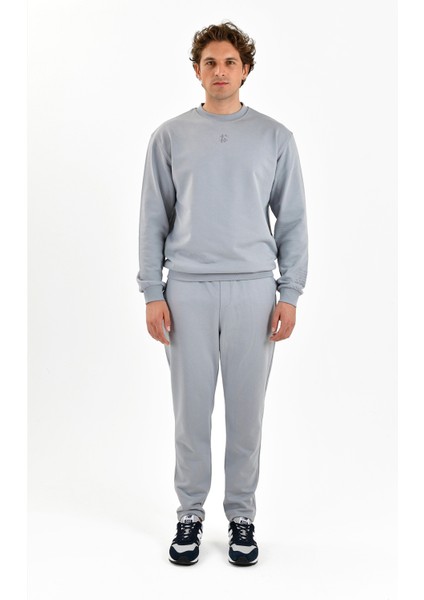 Rafined Workday Erkek Gri Sweatshirt (BCS2448-03)