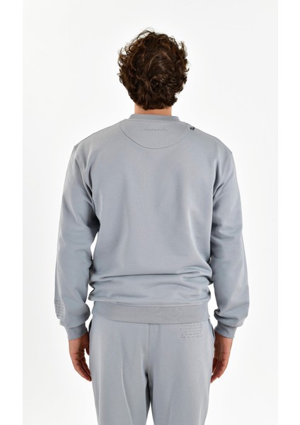 Rafined Workday Erkek Gri Sweatshirt (BCS2448-03)