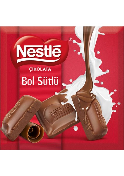 Bol Sütlü Kare Çikolata 60 Gr x 6 Adet