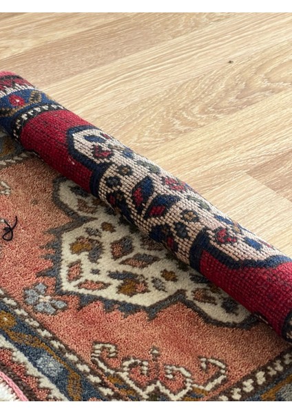 52X59 cm Türk Vintage Küçük Halı, El Dokuma Yün Halı, Ev ve Ofis Için Küçük Alan Halısı, Geleneksel Kayseri Halısı fırsatları