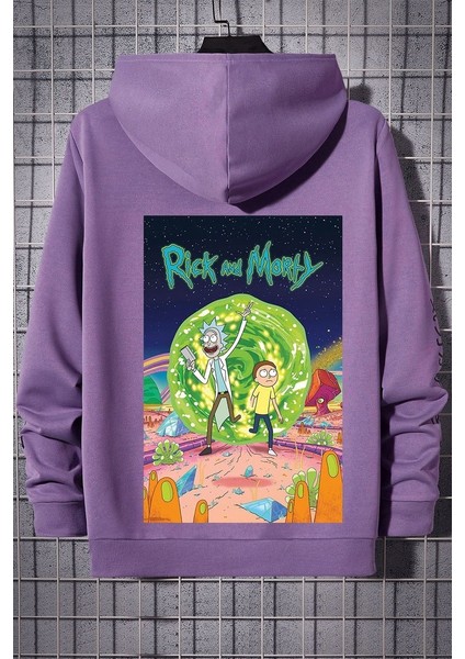 Only Trendwear Unisex Rick And Morty Baskılı Sweatshirt