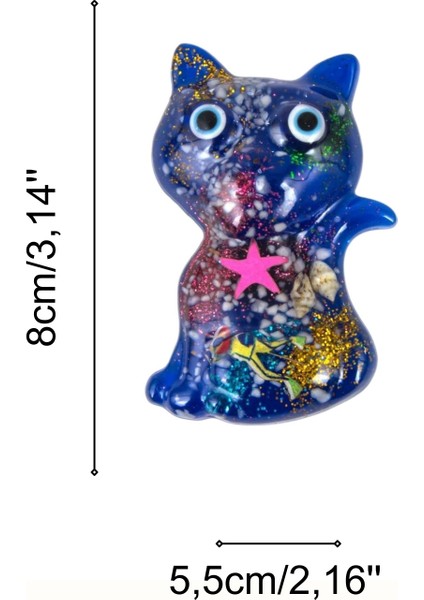Zarafet ve Gücün Buluşması: El Yapımı Kedi Desenli Magnet