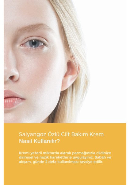 Yaşlanma Karşıtı ve Leke Karşıtı Salyangöz Özlü Cilt Bakım Kremi