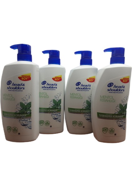 Mentol Ferahlığı Kepek Şampuanı 800 ml x 4 Adet