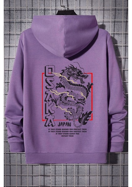 Only Trendwear Unisex Osaka Baskılı Kapüşonlu Sweatshirt