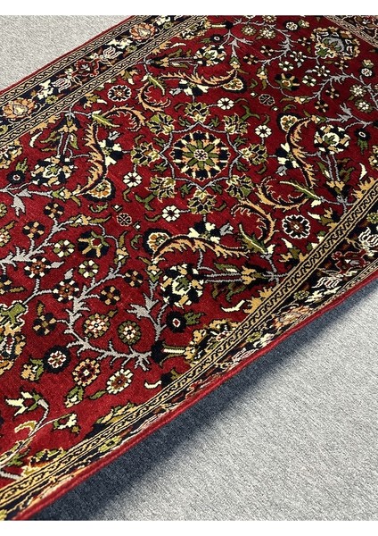 El Dokuma Kırmızı Taşpınar Halısı 123 x 200 Yün Özel Model Kök Boya indirimleri
