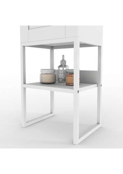 BNY131 Beyaz Metal Ayaklı Banyo Dolabı indirimleri