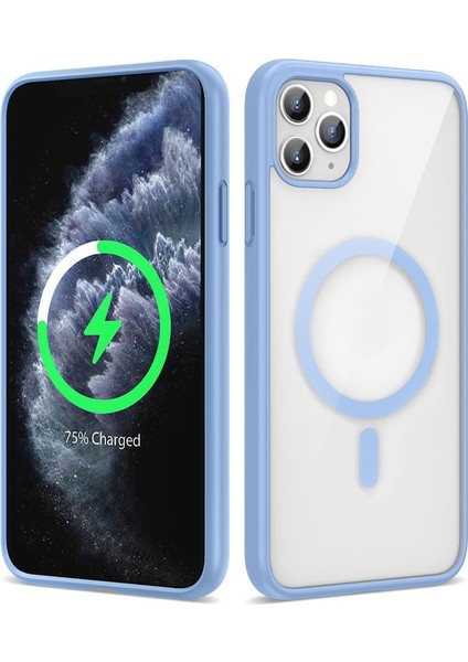 Apple iPhone 11 Pro Max Kılıf Magsafe Wireless Şarj Özellikli Silikon Ege Kapak