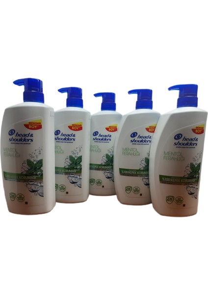 Head & Shoulders Mentol Ferahlığı Kepek Şampuanı 800 ml x 5 Adet