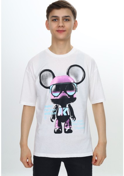 Erkek Çocuk Robot Baskılı Tişört