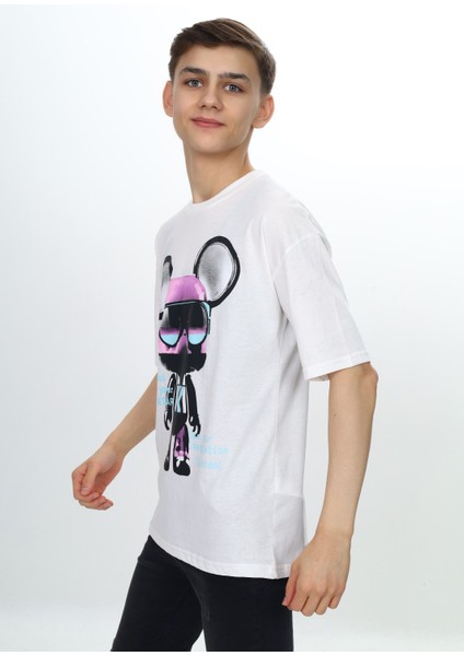 Erkek Çocuk Robot Baskılı Tişört fırsatları