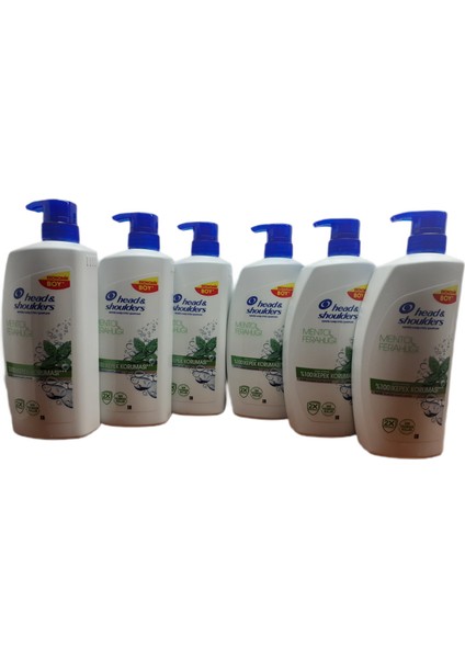 Mentol Ferahlığı Kepek Şampuanı 800 ml x 6 Adet