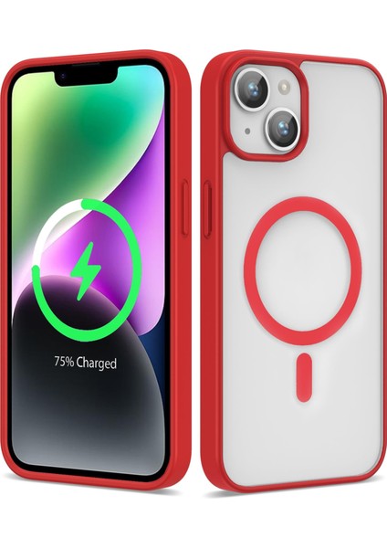 Apple iPhone 12 Kılıf Magsafe Wireless Şarj Özellikli Silikon Ege Kapak