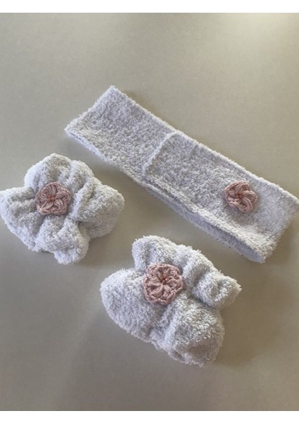 Havlu Bileklik Çift Saç Bandı Set Pembe Çiçek Yüz Yıkama Spor Spa Kol Bandı %100 Pamuk fiyatları