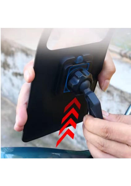 Motosiklet Bisiklet 360° Döndürülebilir Su Geçirmez Telefon Kılıfı Telefon Tutucu 4"-7.2 Inç fırsatları