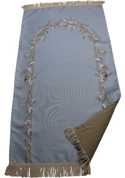 Belıeve Fresh Goblen Jakarlı Dokuma Saten Astarlı Saçaklı Buz Mavi Seccade 70 x 120 fiyatları