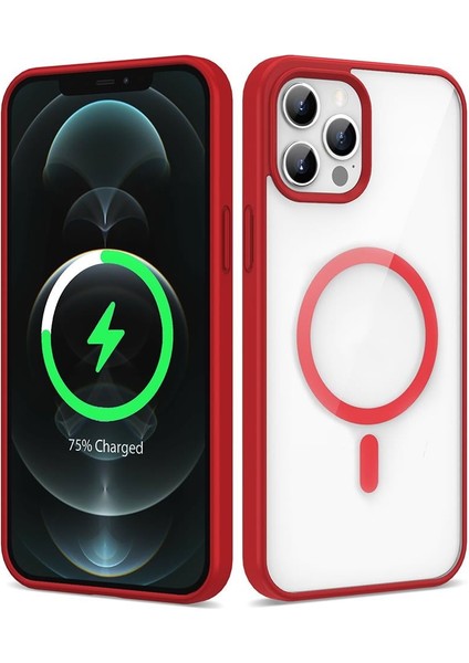 Apple iPhone 11 Pro Max Kılıf Magsafe Wireless Şarj Özellikli Silikon Ege Kapak