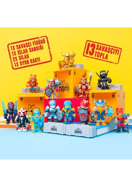 78372 Necotoys, Boxed Warriors Dövüşçüler Sürpriz Paket