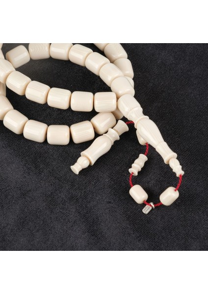 Fransız Galalit (1940 Döküm) Kapsül Kesim 10.5X12 Mm Tesbih - Ivory Sedefli Beyaz fiyatları