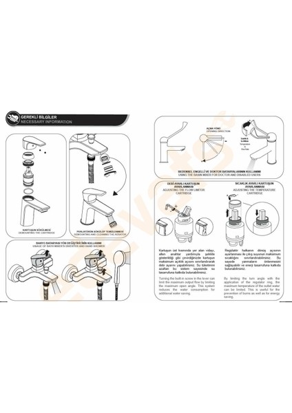 Eca Niobe Banyo Bataryası + Eca Spil Mafsallı Banyo Üst Takım 1f (Duş Başlığı)