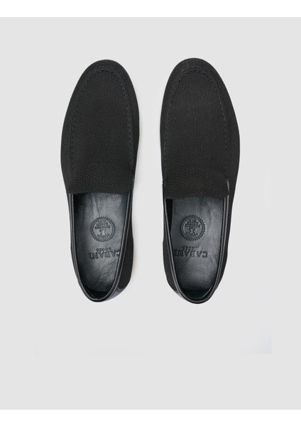 Triko Siyah Erkek Loafer