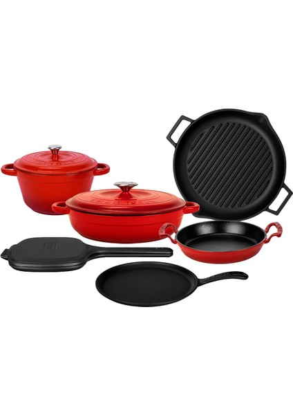 Döküm 6x Trendy Serisi 9 Parça Tencere & Tava Seti fiyatları