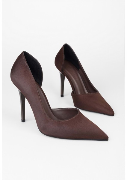 Kadın Massy Kahve Süet Stiletto