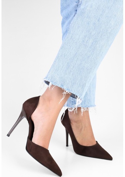 Kadın Massy Kahve Süet Stiletto fiyatları