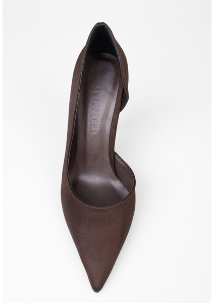 Kadın Massy Kahve Süet Stiletto fırsatları