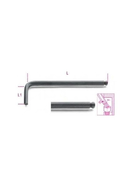 Topuz Başlı Allen Anahtarı 96BP 1.5
