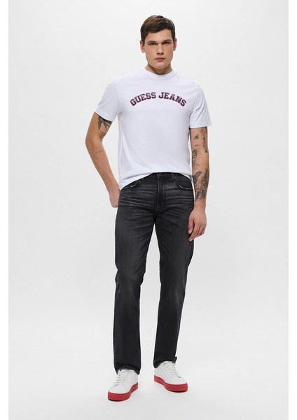 Guess Erkek Beyaz T-Shirt Yüksek Kalite Pamuk