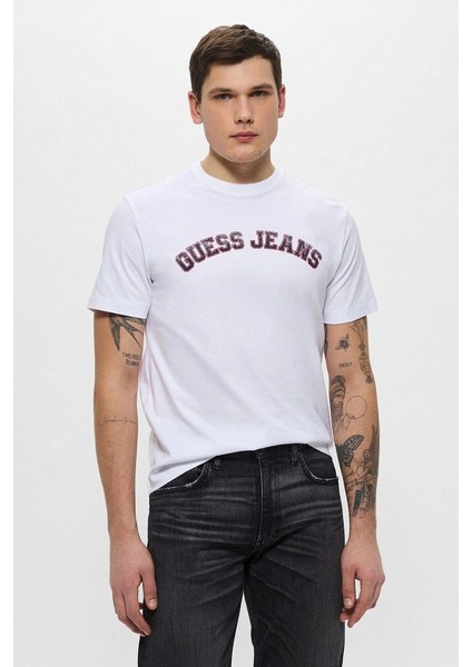 Guess Erkek Beyaz T-Shirt Yüksek Kalite Pamuk fiyatları