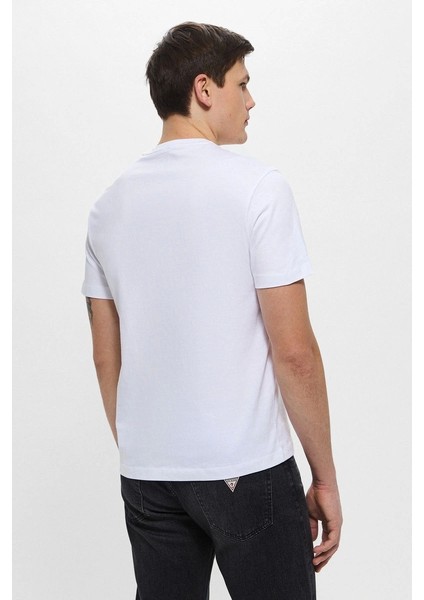 Guess Erkek Beyaz T-Shirt Yüksek Kalite Pamuk modelleri