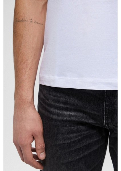 Guess Erkek Beyaz T-Shirt Yüksek Kalite Pamuk indirimleri