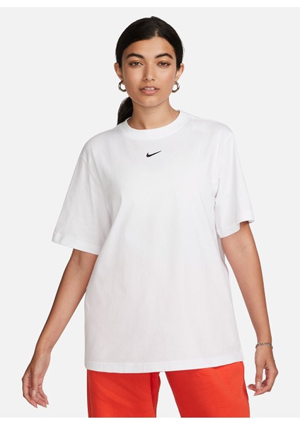 Beyaz Bisiklet Yaka T-Shirt FD4149-100-W Nsw Tee Essntl Lbr Beden: M fiyatları