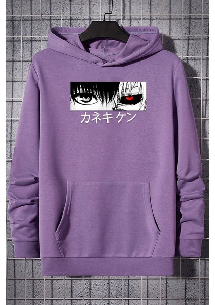 Only Trendwear Unisex Ken Kaneki Baskılı Kapüşonlu Sweatshirt