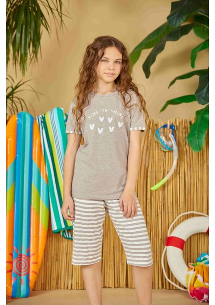 Vizon Kız Çocuk Pijama Takımı 806
