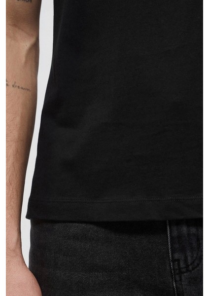 Guess Erkek Siyah T-Shirt Yüksek Kalite Pamuk indirimleri