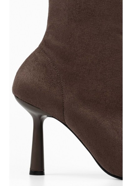 Kadın Glove Kahve Süet Streç Topuklu Bot fırsatları