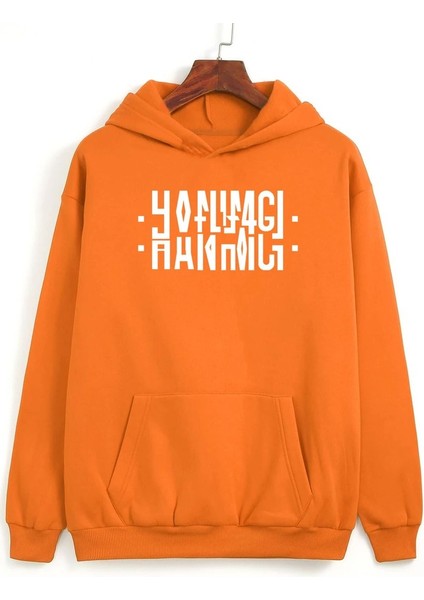 Hanımcı Yazılı Katlamalı Sweatshirt